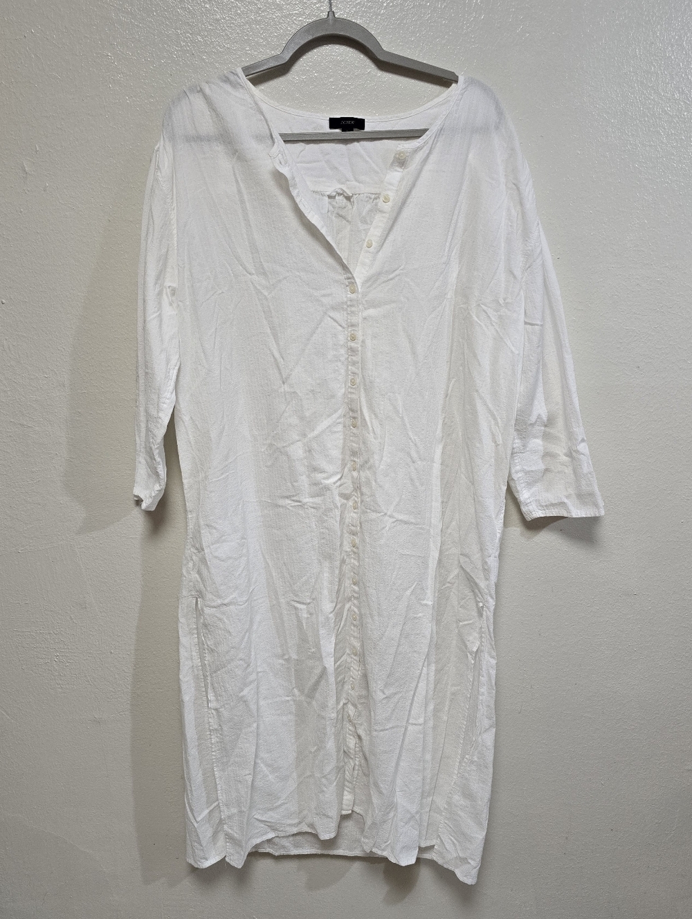 J. Crew Soft Gauze Button Down Tunic Size Large